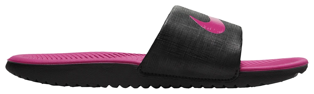 Nike Girls Kawa Slides - Girls' Preschool Shoes Black/Pink