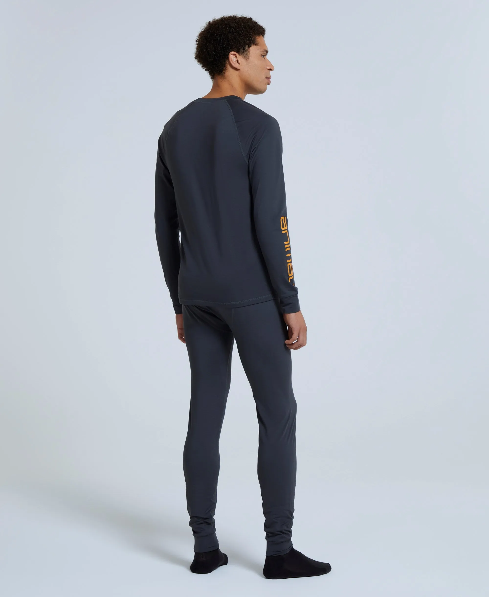 Off Piste Mens Base Layer Leggings - Charcoal