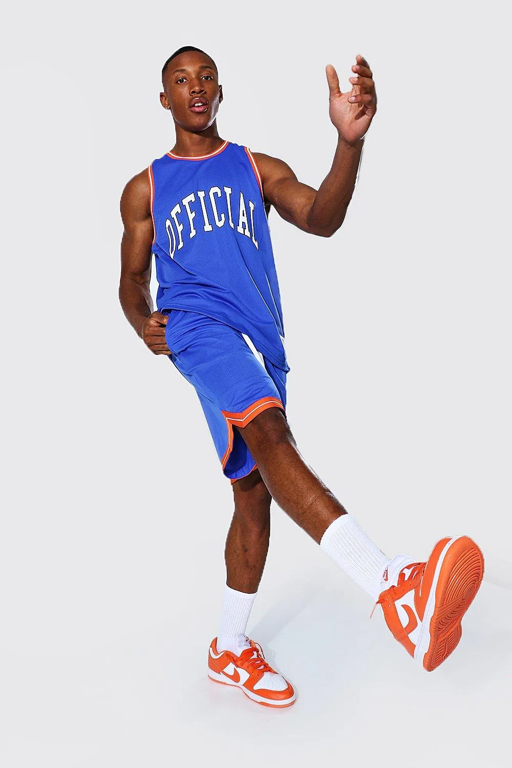 Official Mesh Tank Top And Basketball Set