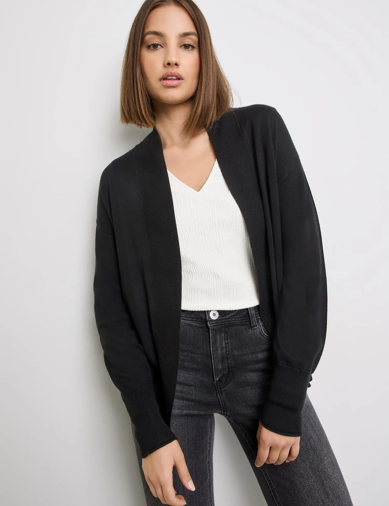 Open-fronted cardigan