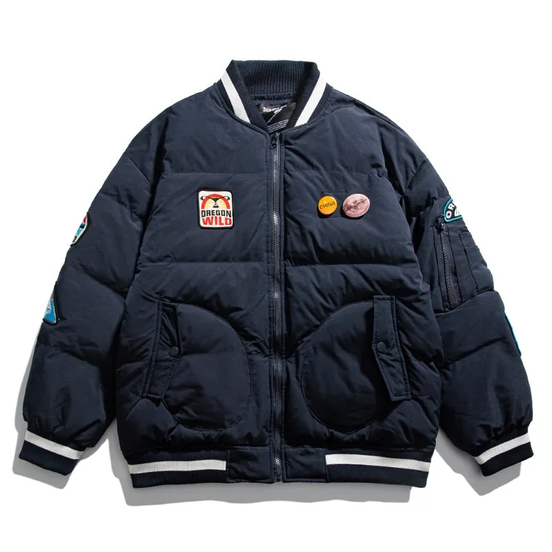OREGON WILD Rock Patches Bomber Jacket