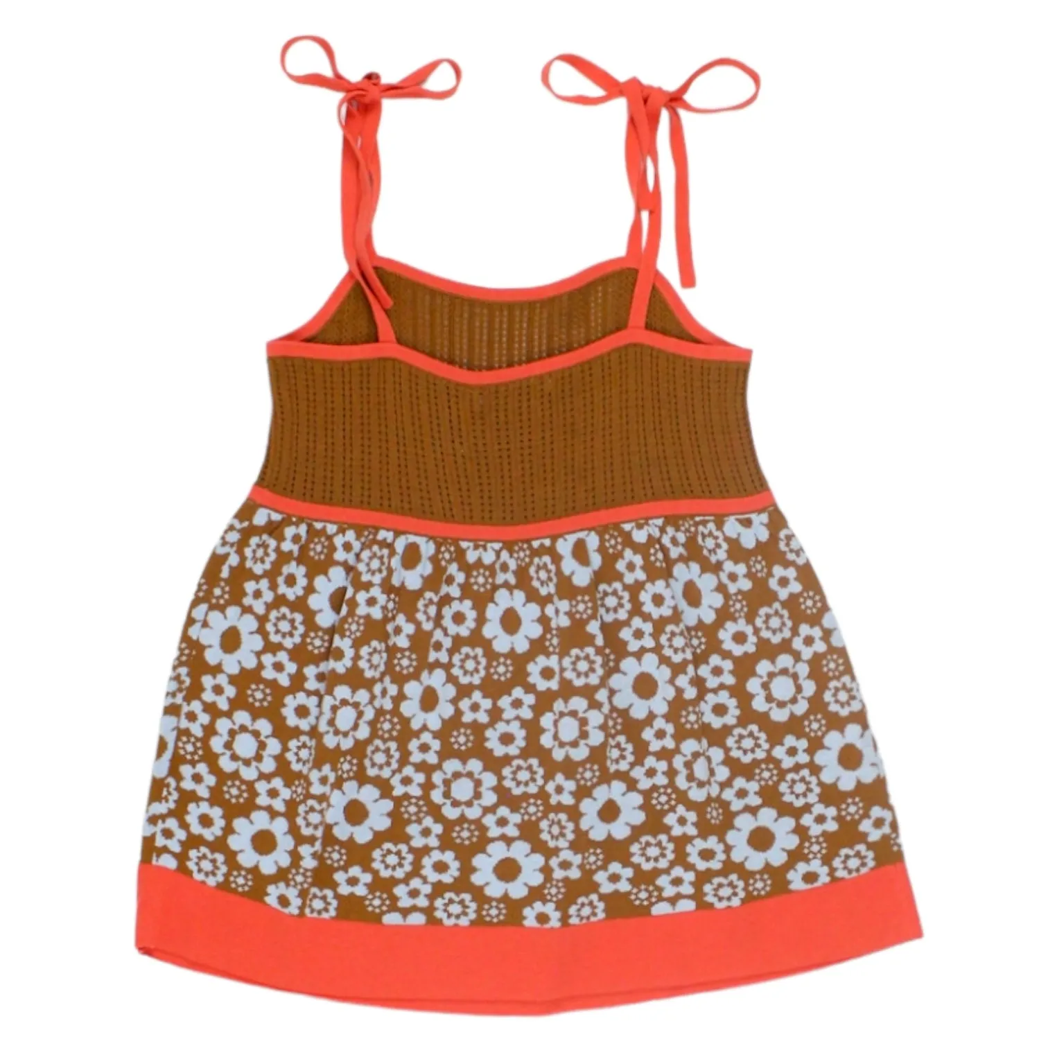 Orla Kiely Brown/Pink Blossom Vest