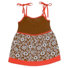 Orla Kiely Brown/Pink Blossom Vest