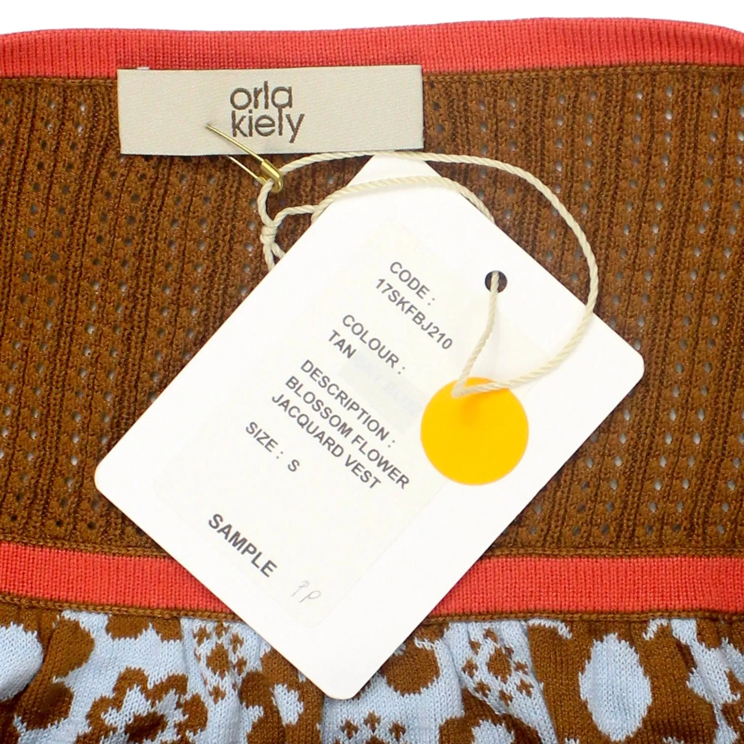 Orla Kiely Brown/Pink Blossom Vest