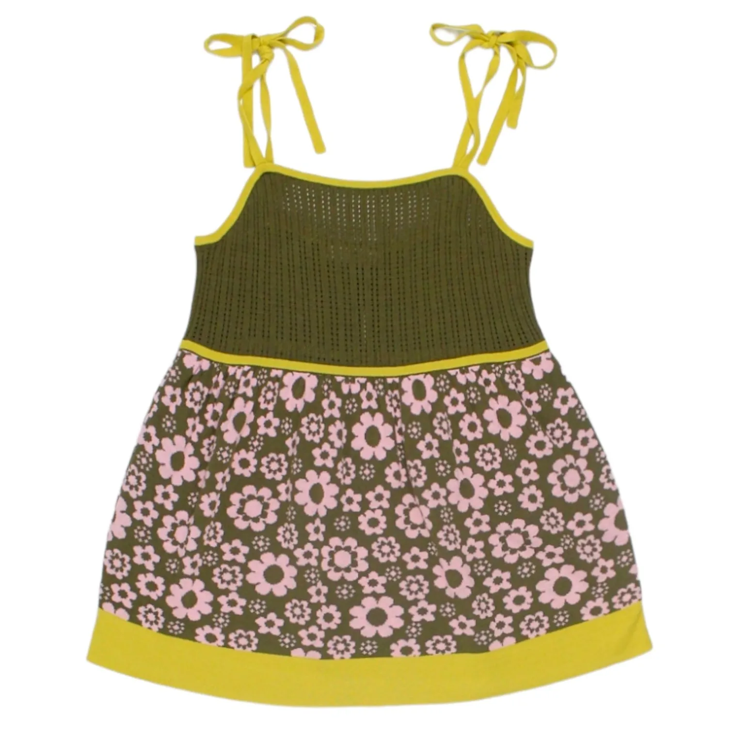 Orla Kiely Olive/Pink Blossom Flower Vest