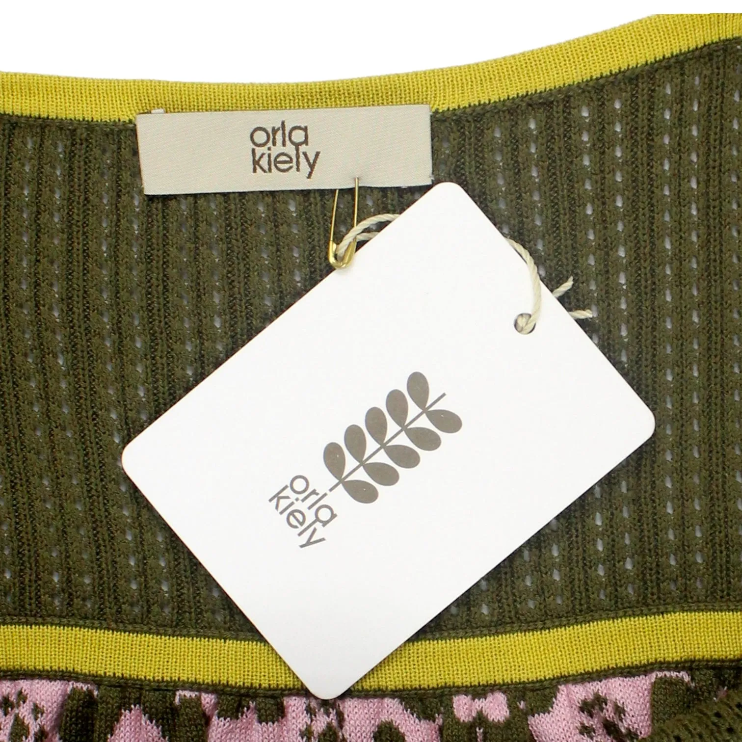 Orla Kiely Olive/Pink Blossom Flower Vest