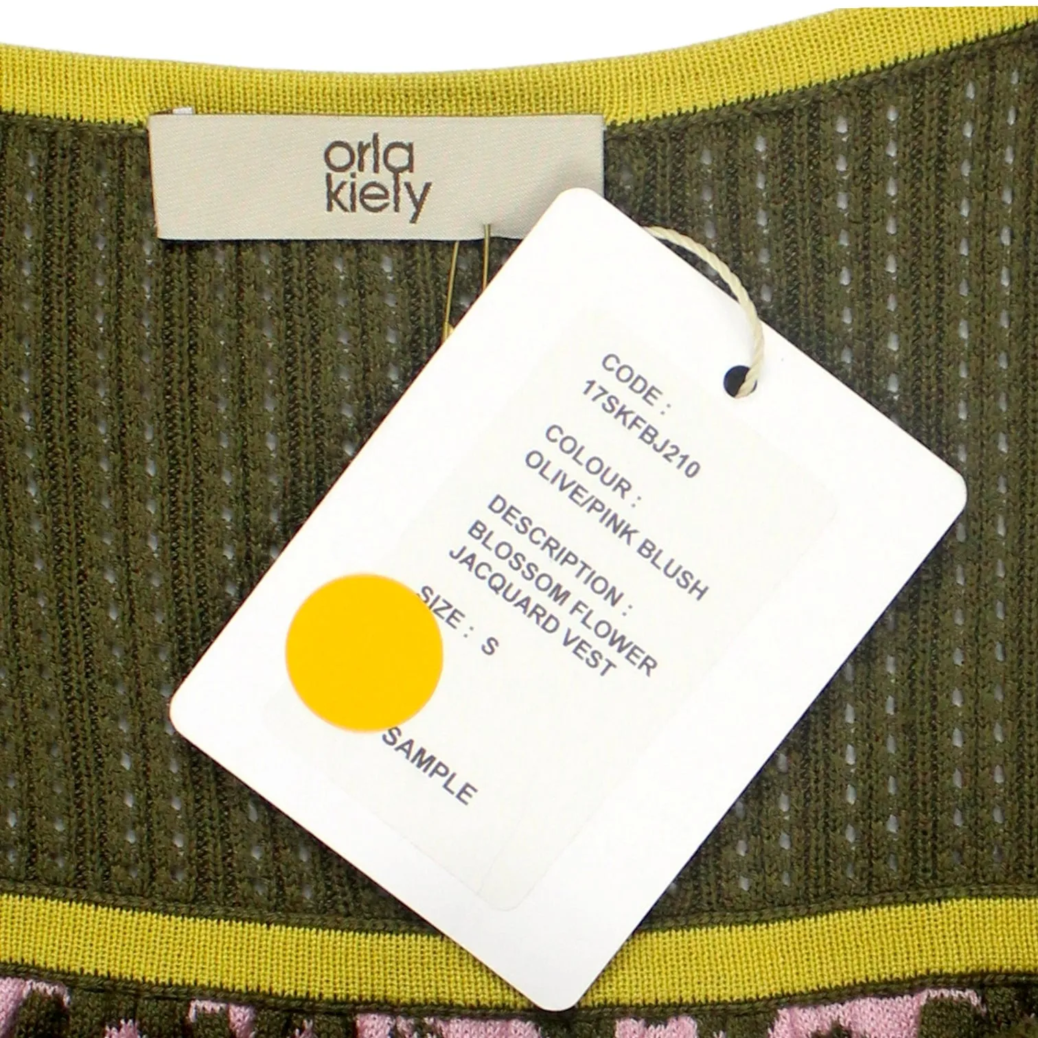 Orla Kiely Olive/Pink Blossom Flower Vest