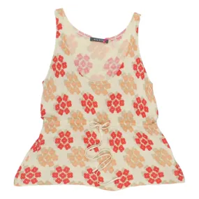 Orla Kiely Red Floral Knitted Vest