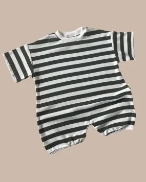 Oversized romper - Subtle Elf Stripes