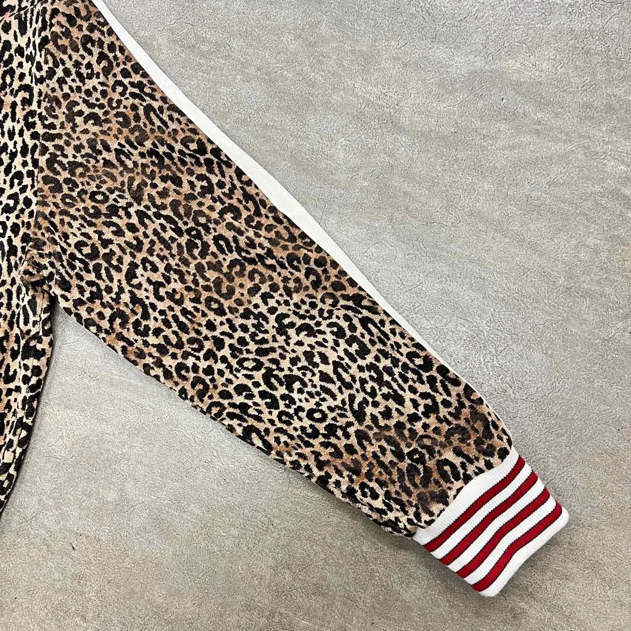 Palm Angels Half Zip Hoodie CHEETAH Multi-Color Used Size 2XL