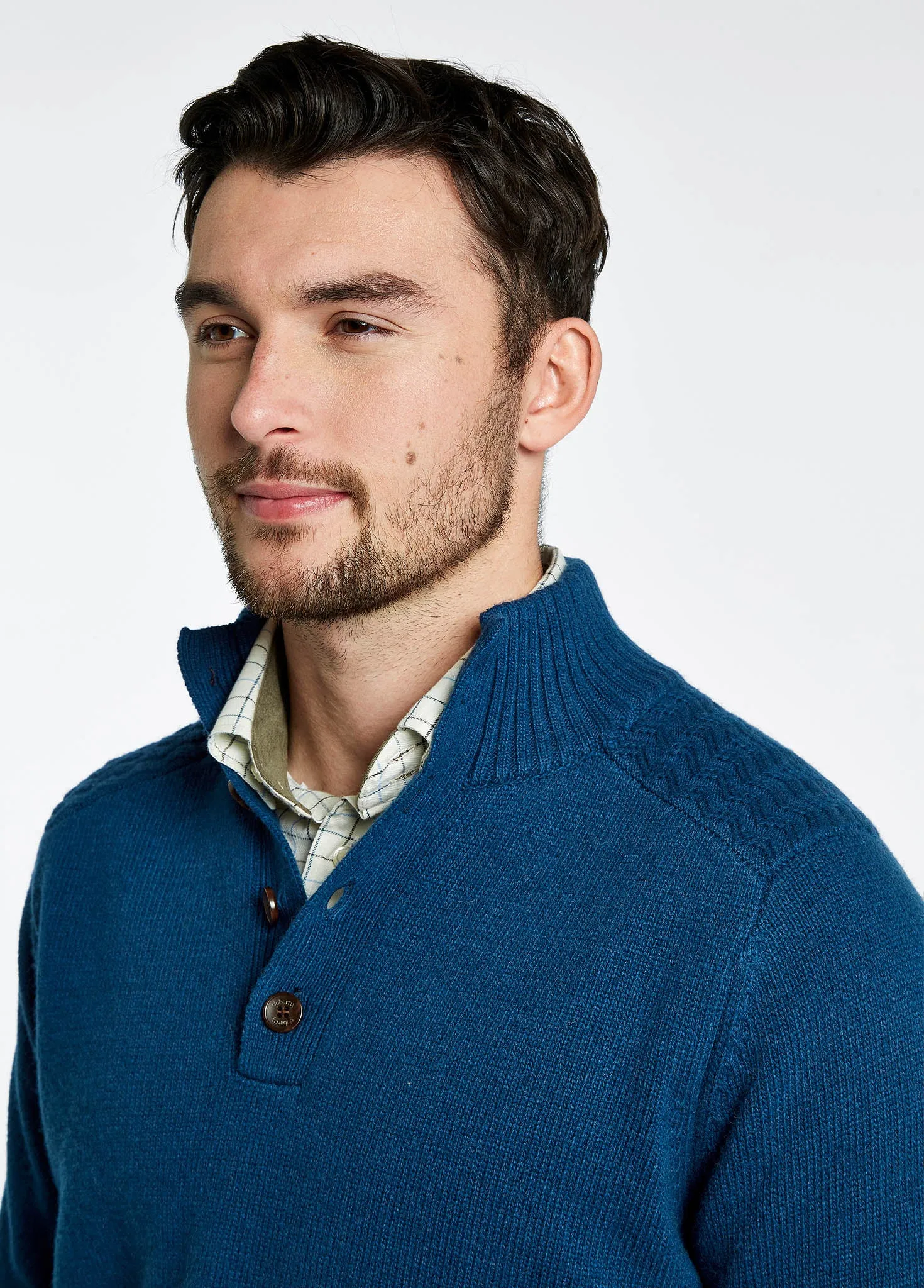 Parkplace Knitted Sweater - Peacock Blue