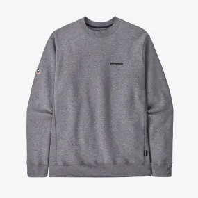 PATAGONIA FITZ ROY ICON UPRISAL CREW SWEATSHIRT - GRAVEL HEATHER