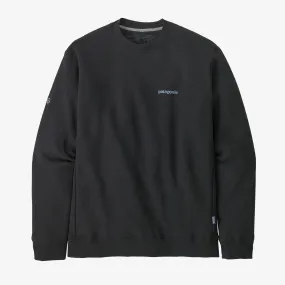 PATAGONIA FITZ ROY ICON UPRISAL CREW SWEATSHIRT - INK BLACK