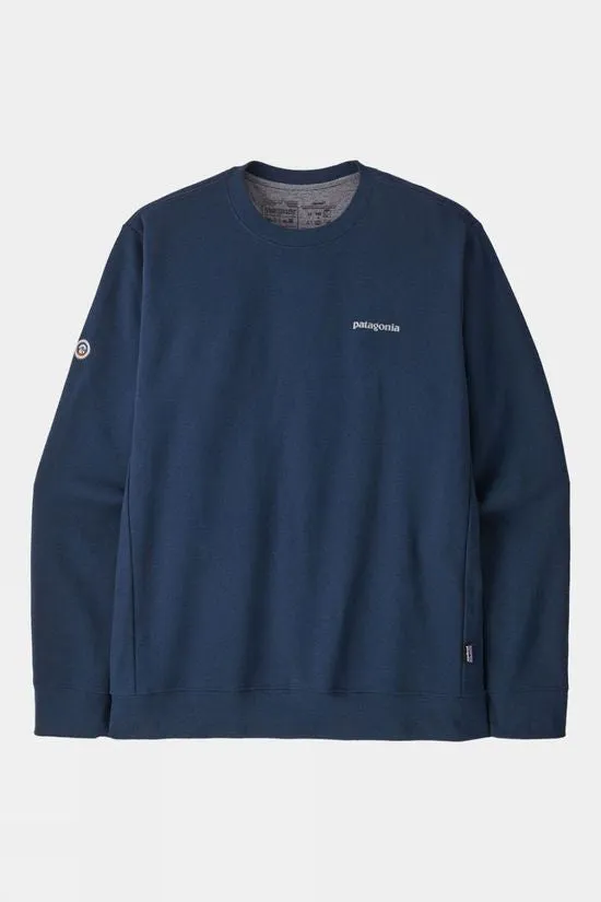 PATAGONIA FITZ ROY ICON UPRISAL CREW SWEATSHIRT - LAGOM BLUE