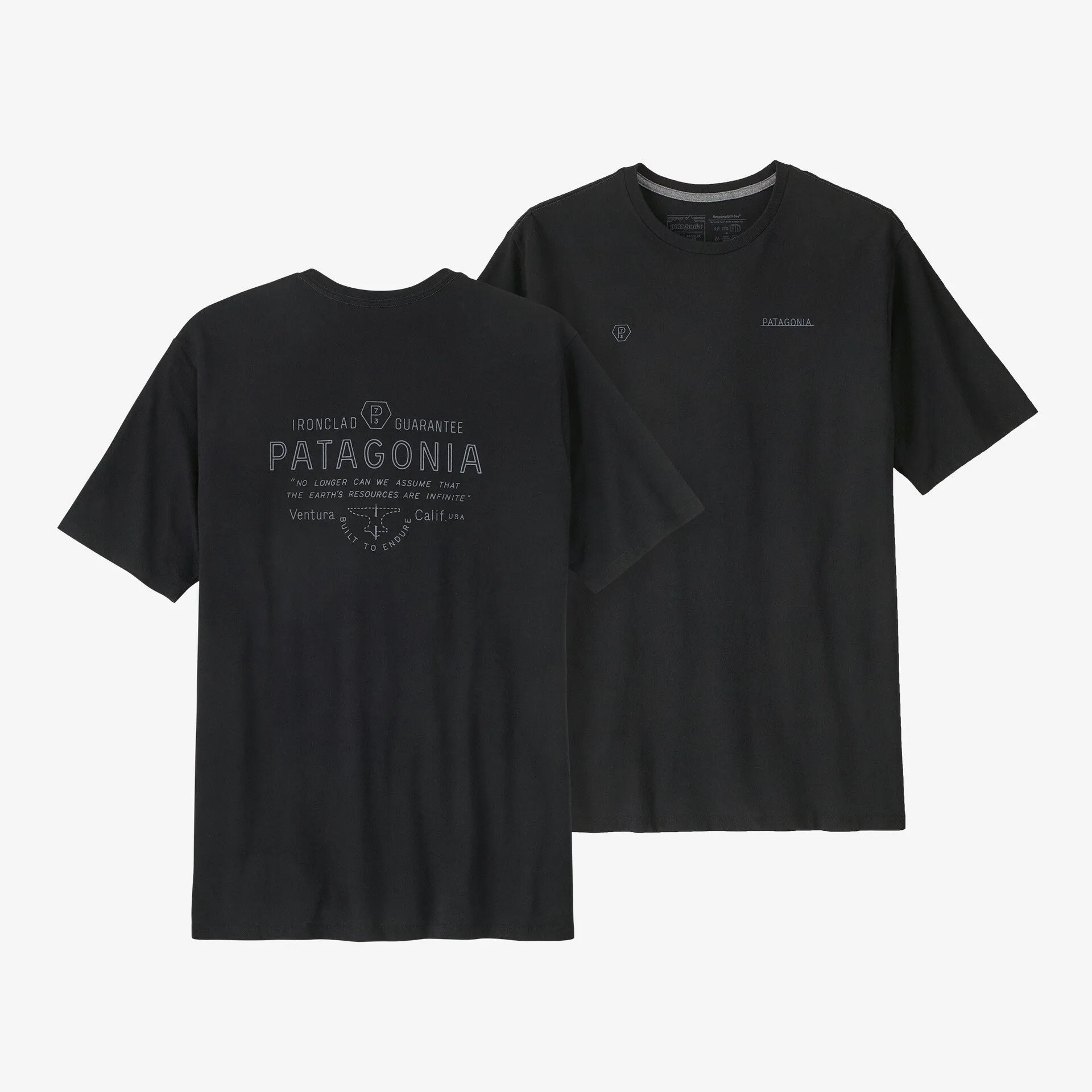 Patagonia Forge Mark Responsibili-Tee-Black