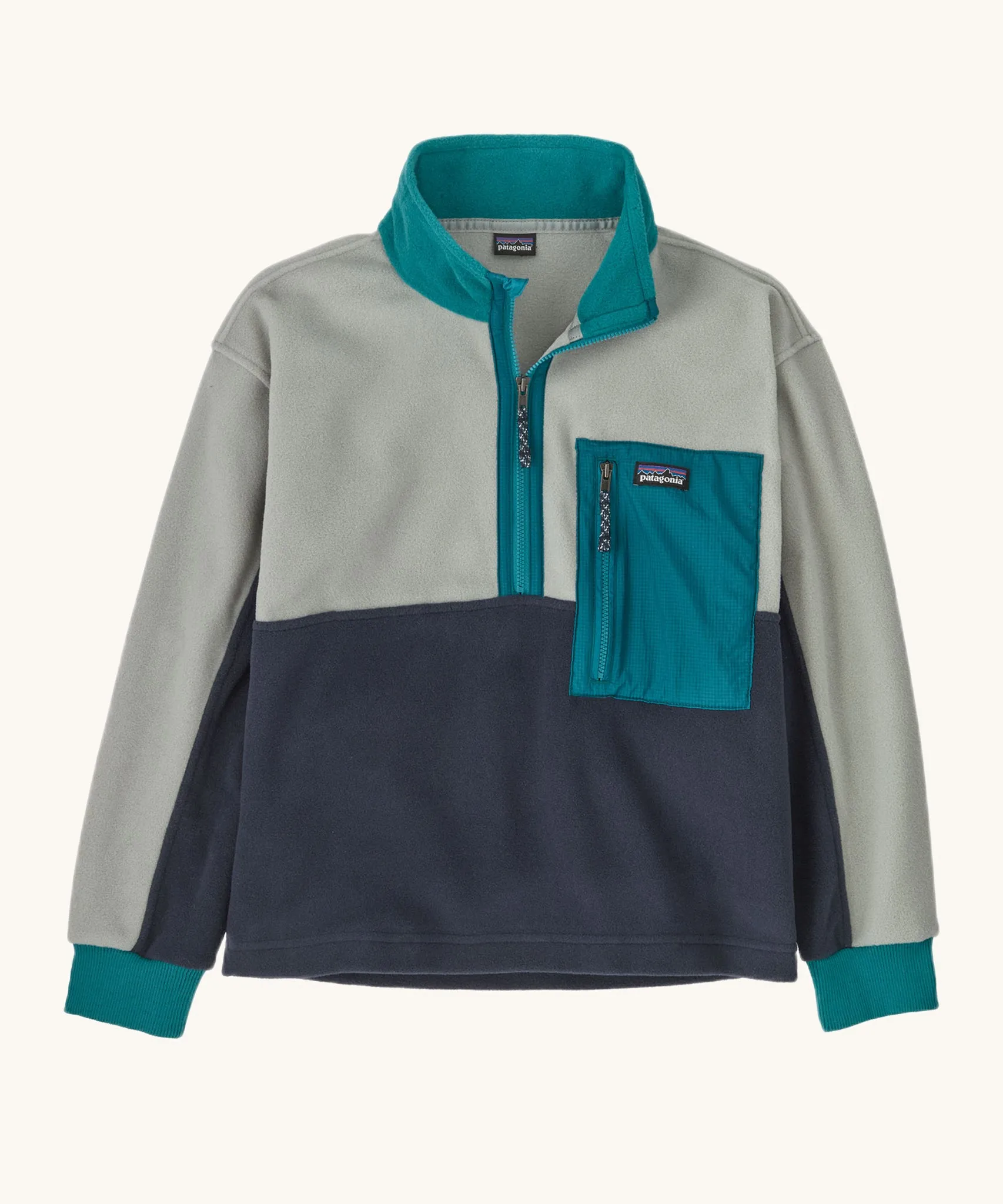 Patagonia Kids Microdini 1/2 Zip Fleece Top - New Navy