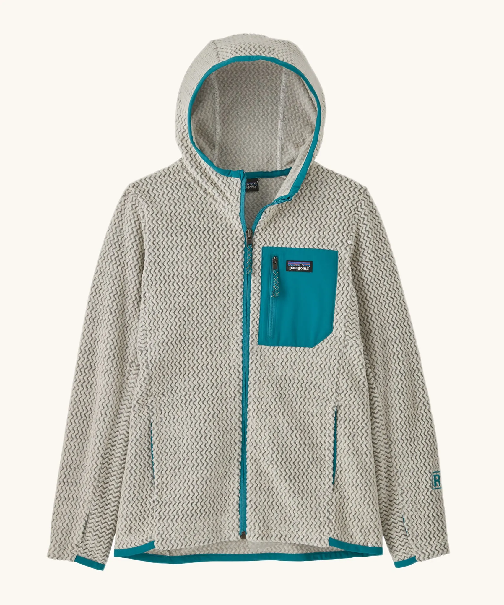 Patagonia Kids R1 Air Full-Zip Hoody - Wool White