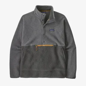 Patagonia Men's Retro Pile Half-Snap Fleece Pullover-Forge Grey