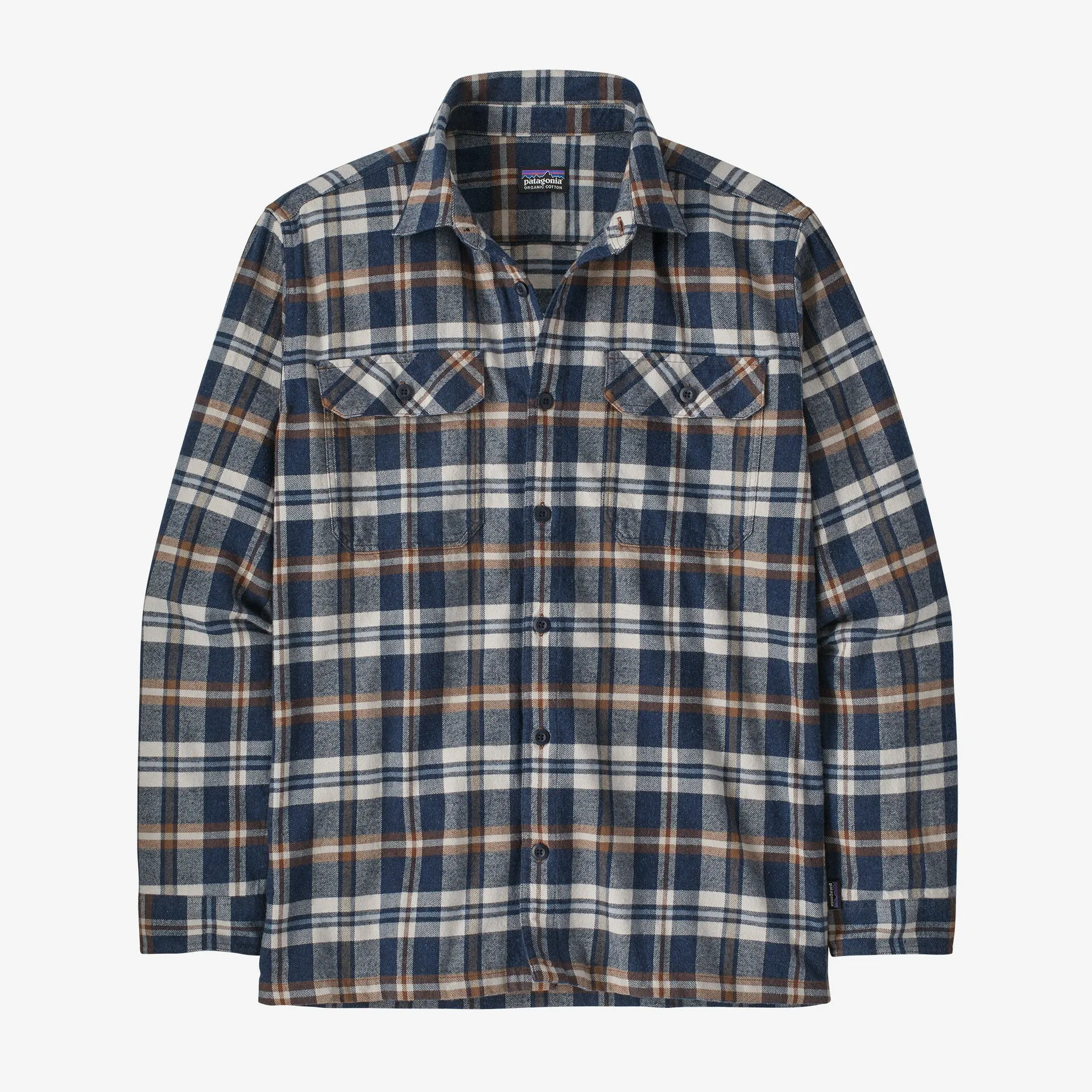 PATAGONIA M's ORGANIC COTTON MIDWEIGHT FJORD FLANNEL SHIRT - NEW NAVY