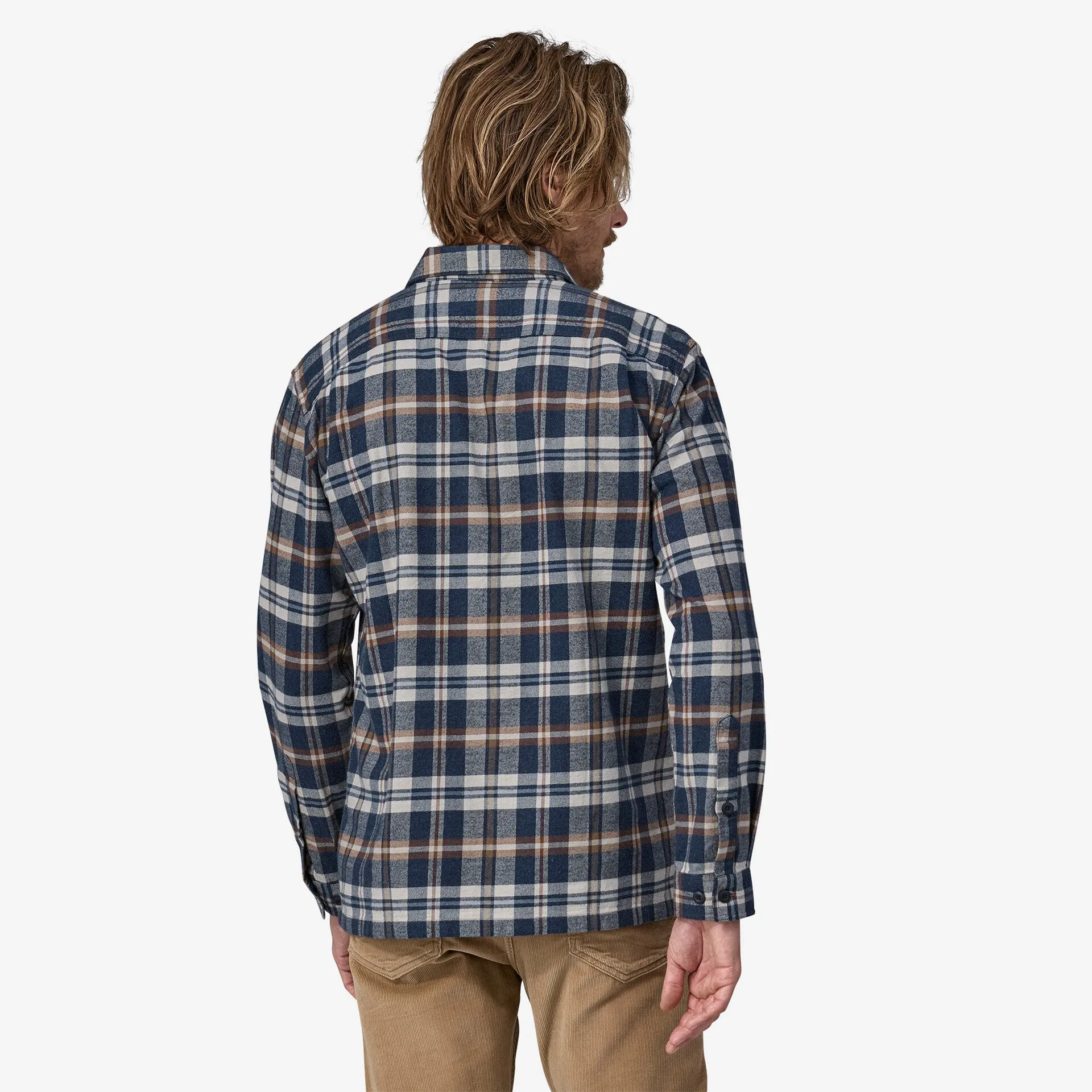 PATAGONIA M's ORGANIC COTTON MIDWEIGHT FJORD FLANNEL SHIRT - NEW NAVY