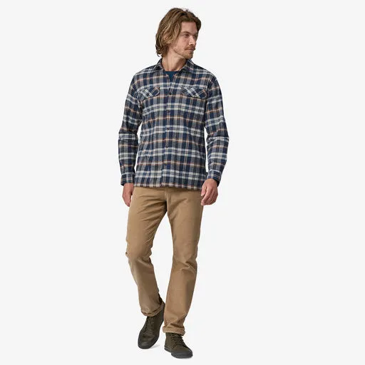 PATAGONIA M's ORGANIC COTTON MIDWEIGHT FJORD FLANNEL SHIRT - NEW NAVY