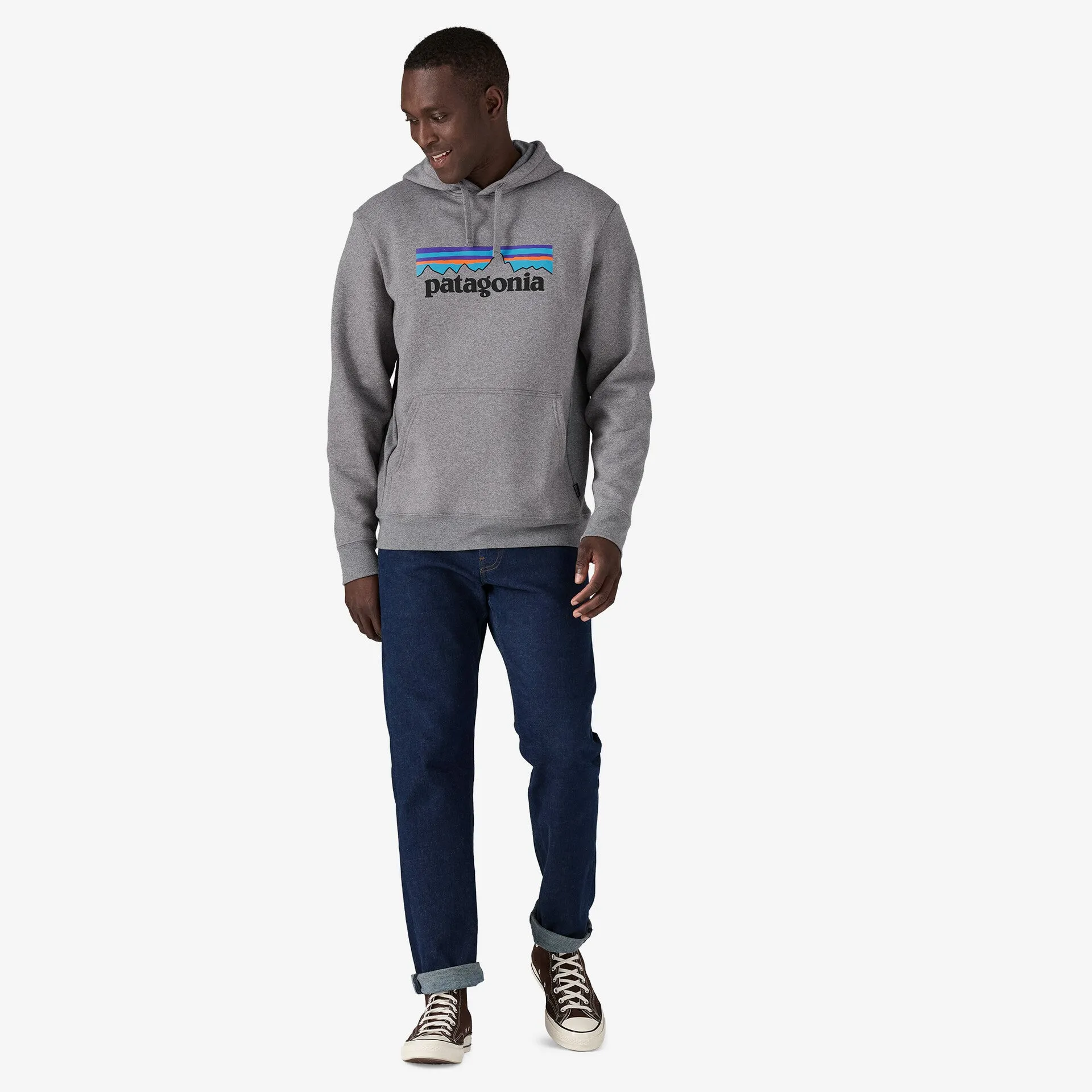 Patagonia P-6 Logo Uprisal Hoody-Gravel Heather