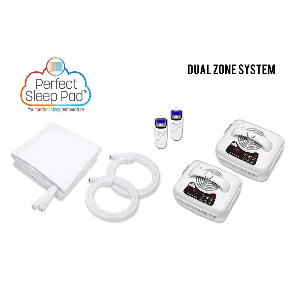 Perfect Sleep Pad Cooling and Heating Pad - Water Activated Mattress Pad - King (Dual Temperature Zone 76