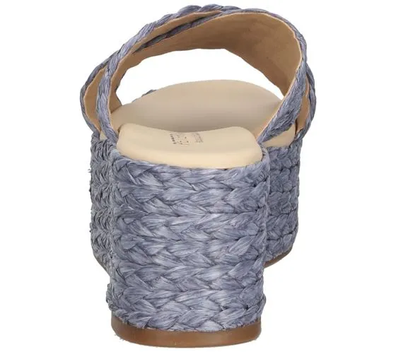 PETER KAISER Mules plateforme pour femmes avec chaussures d'été en raphia tressé 88187-159 violet