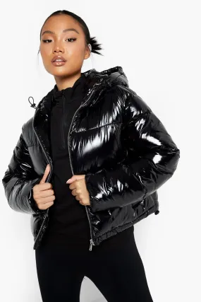 Petite High Shine Puffer Jacket