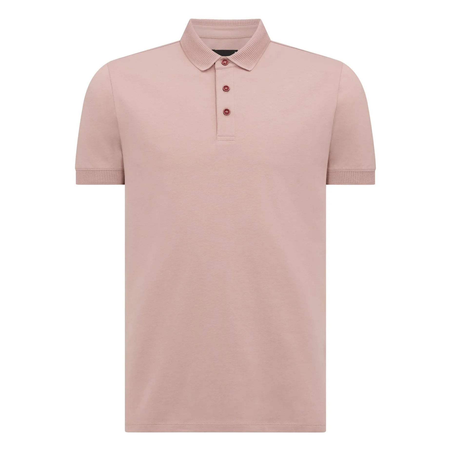 Pink Jersey Polo Shirt