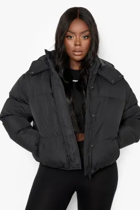 Plus Hooded Padded Puffer Jacket