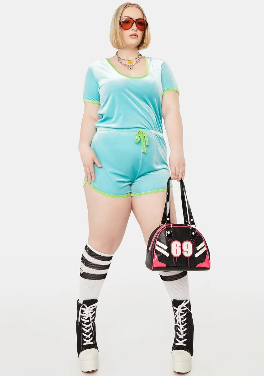 Plus Sky Fun Challenge Velour Romper-