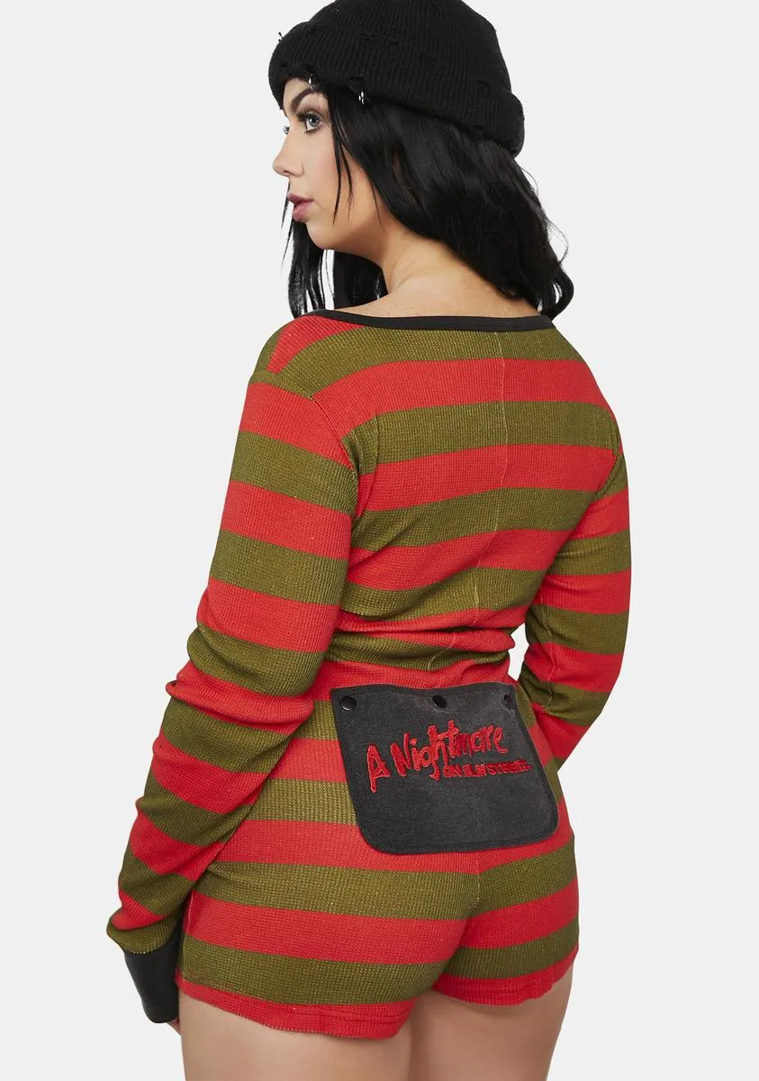 Plus Total Slasher Thermal Romper-
