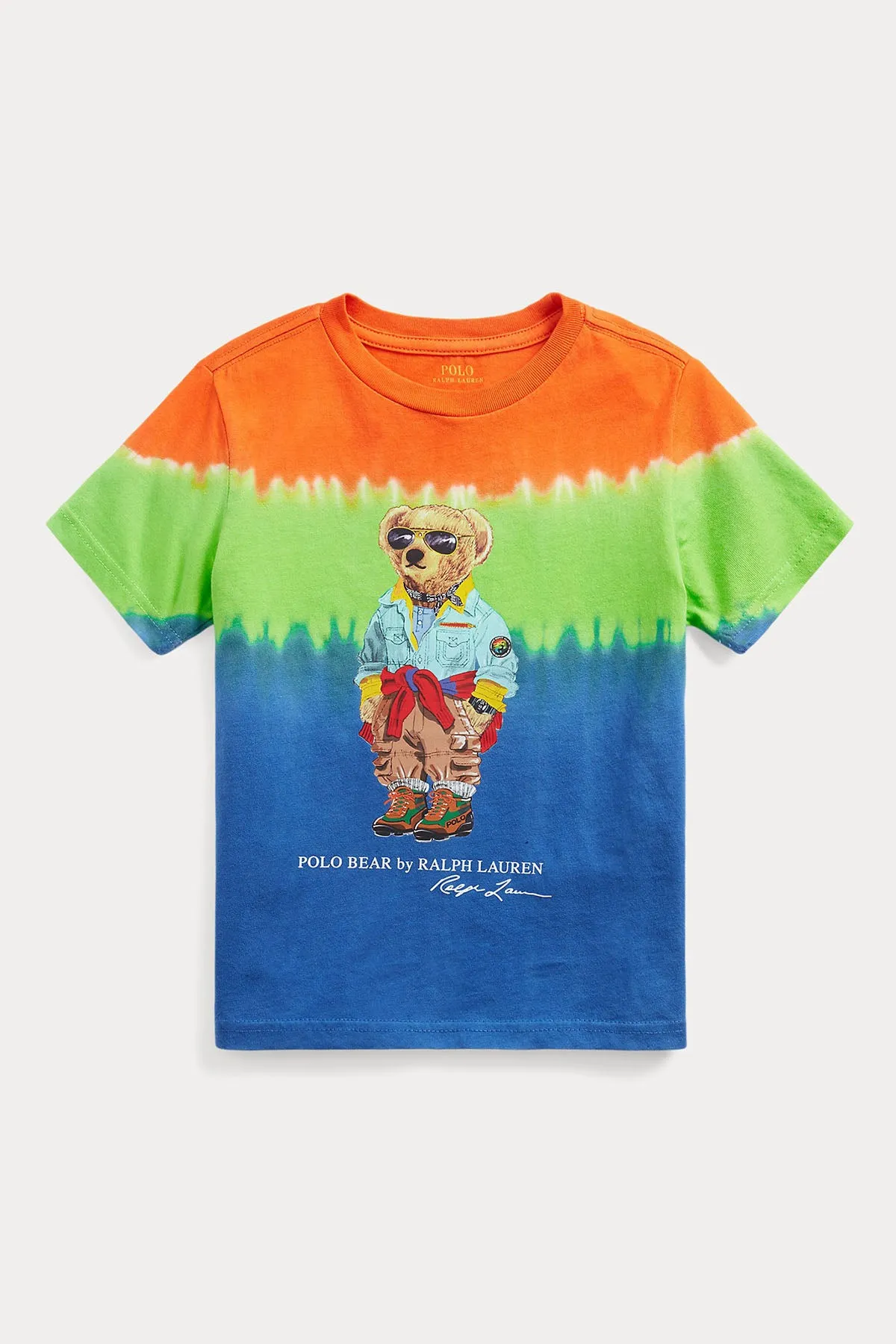 Polo Ralph Lauren Kids 5-7 Ya Erkek ocuk Polo Bear T-shirt