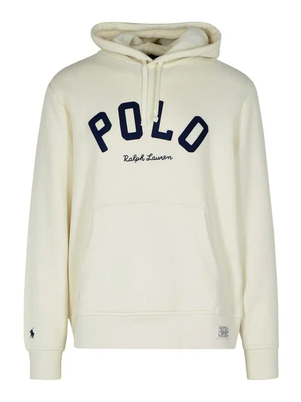 Polo Ralph Lauren White Cotton Sweatshirt