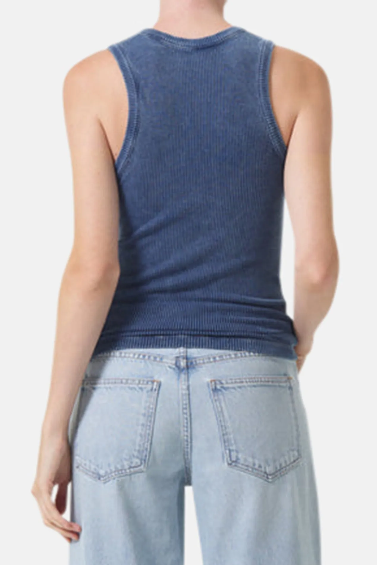 Poppy Scoop Neck Tank Indigo