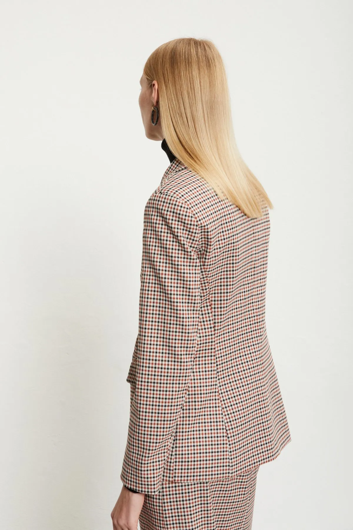 Printed check jacket