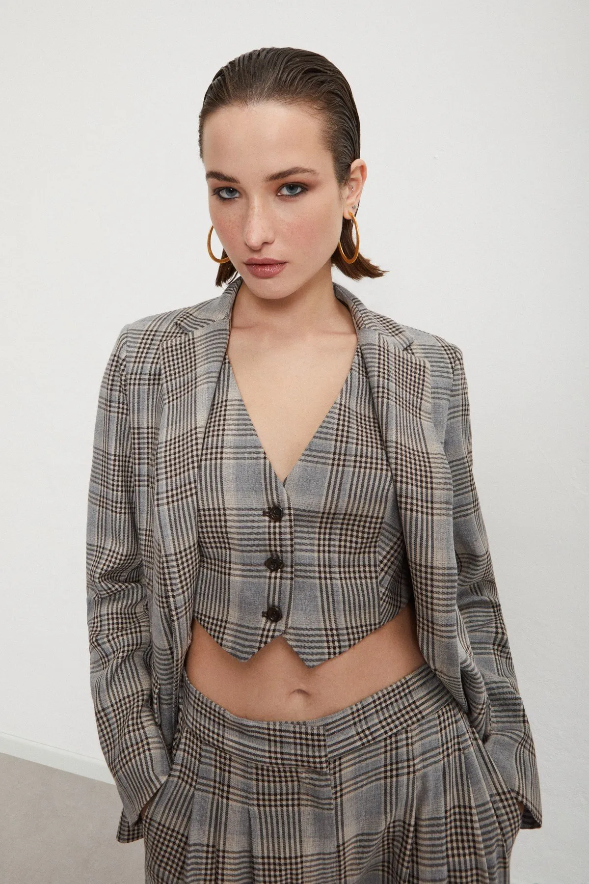Printed viscose jacket