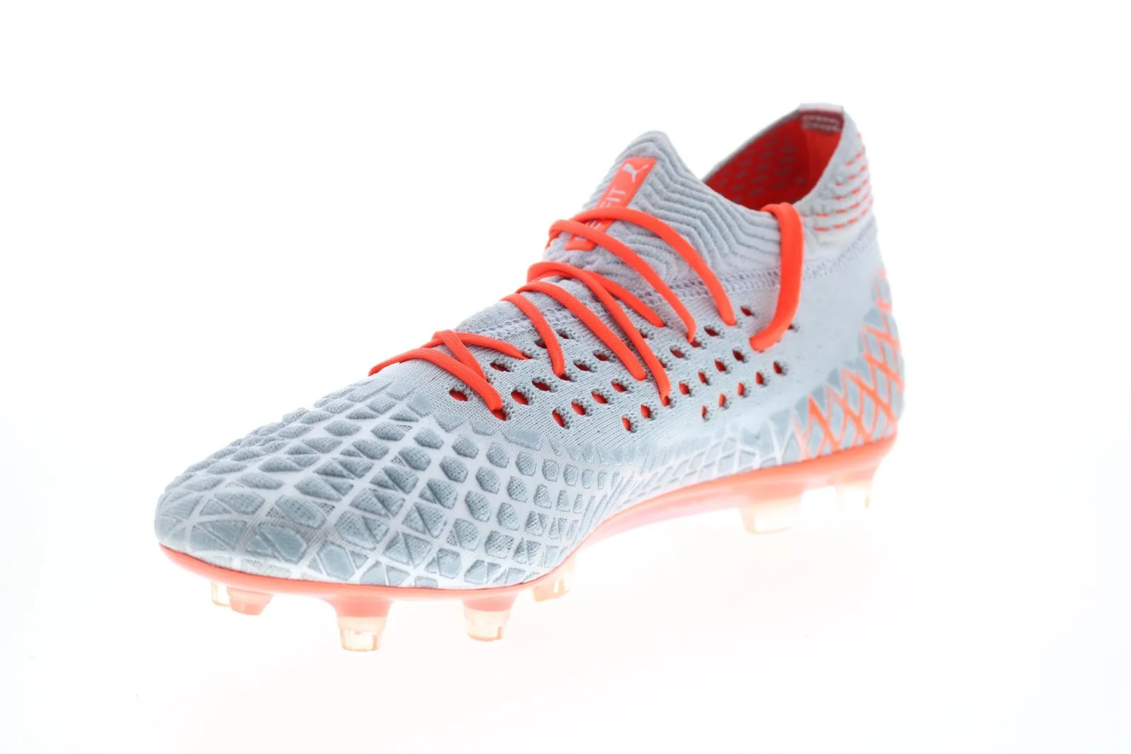 Puma Future 4.1 Netfit FG AG 10557901 Mens Gray Mesh Athletic Soccer Cleats