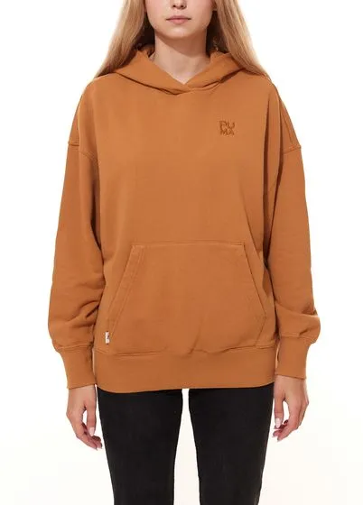 PUMA Infuse Oversized Hoodie Suéter de algodón para mujer 535643-74 Marrón