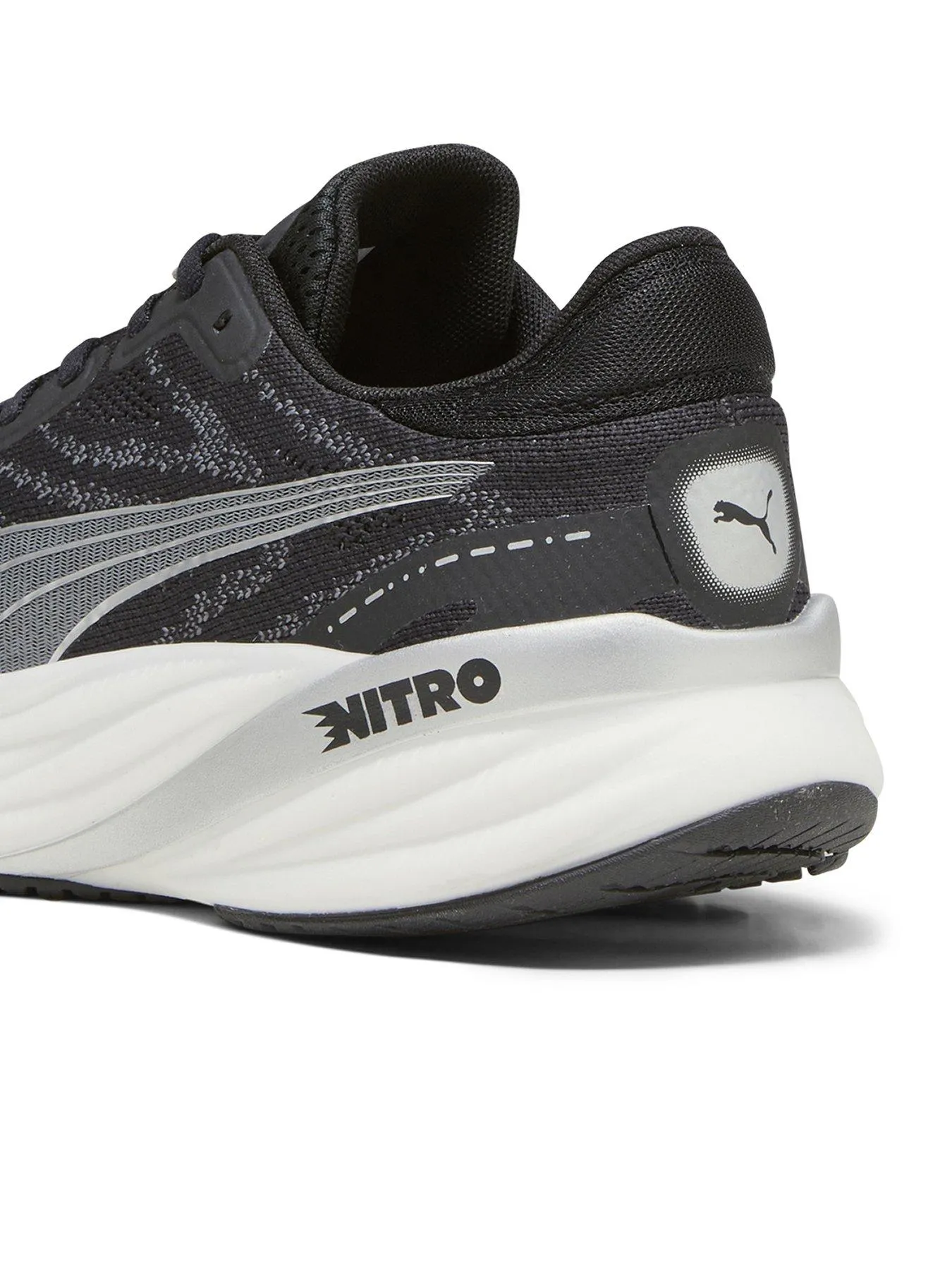 Puma Mens Running Magnify Nitro 2 Trainers - Black/White