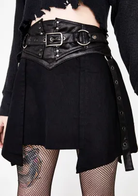 Punk Girdle Half Skirt-