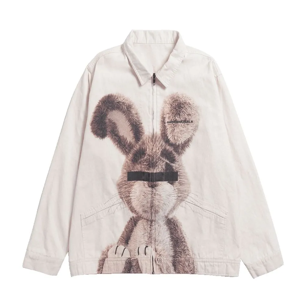 Rabbit Print Coach Jacket
