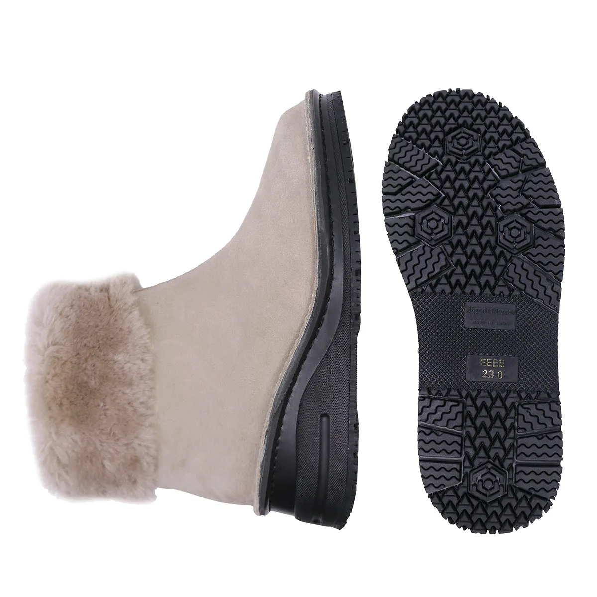 Reimi Beige Anti-SLIP Fur Boots