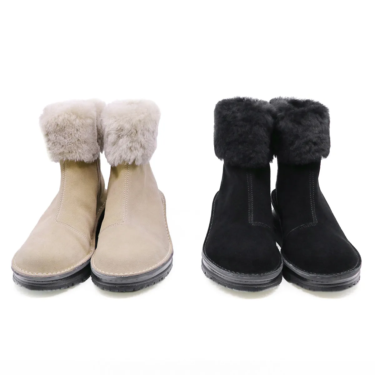 Reimi Beige Anti-SLIP Fur Boots