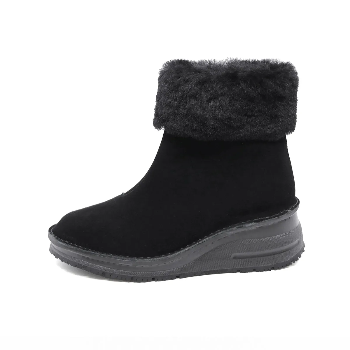 Reimi Black Anti-SLIP Fur Boots