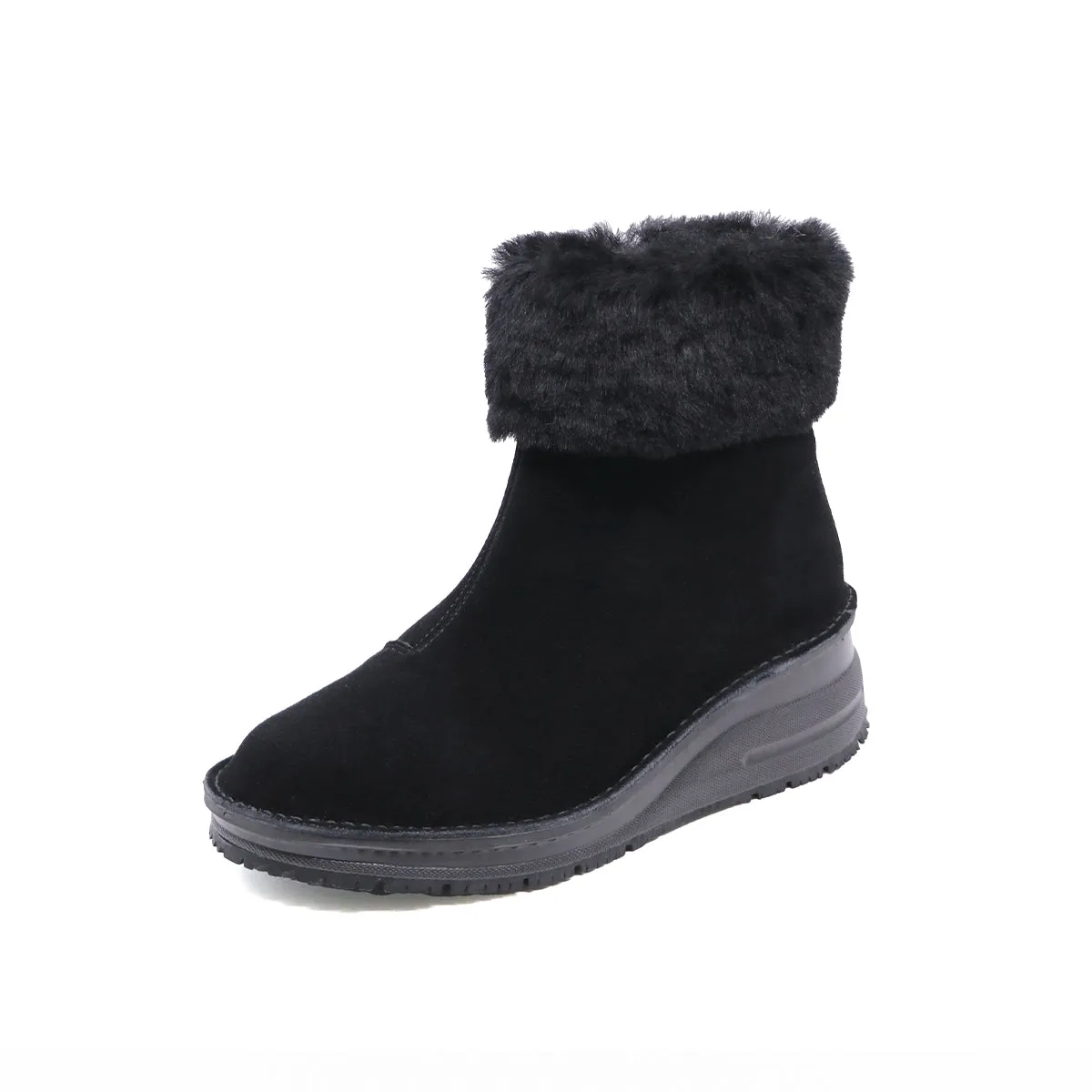 Reimi Black Anti-SLIP Fur Boots