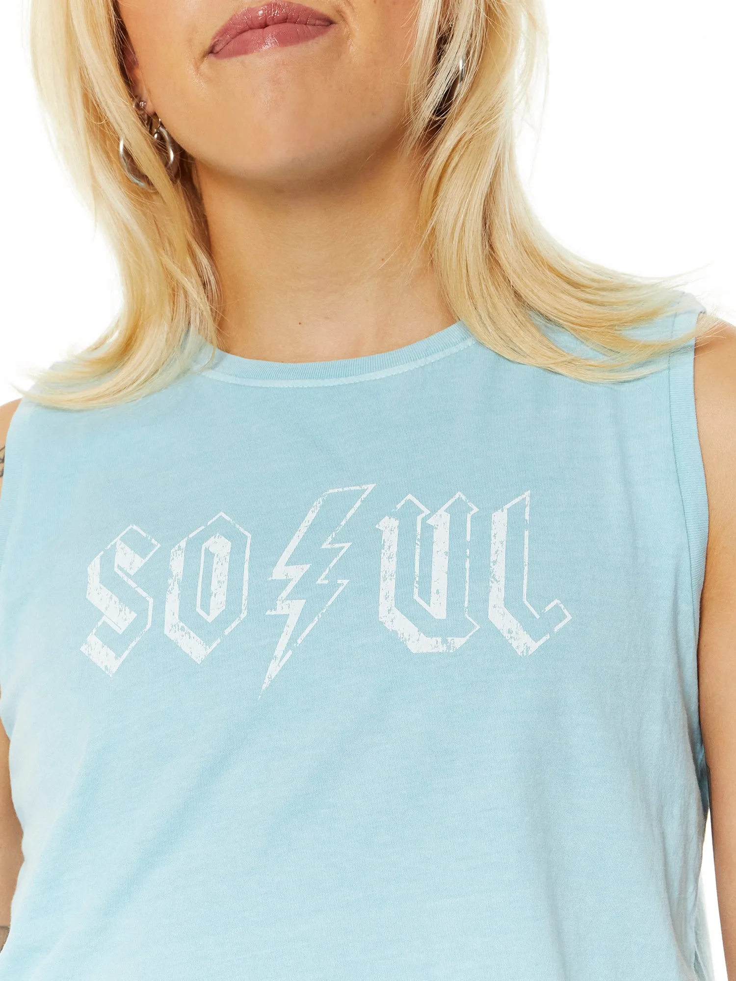 Renee Tank 'SOUL - White' | Blue