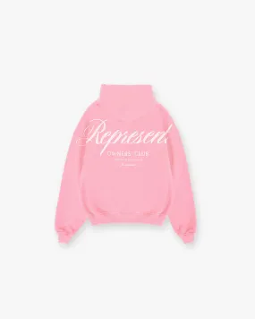 Represent Owners Club Script Hoodie - Pink