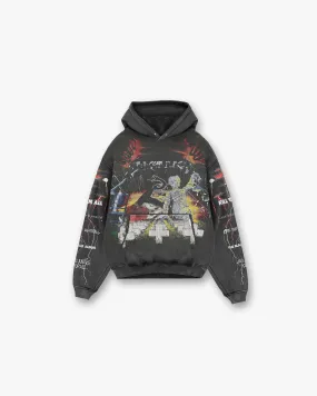 Represent X Metallica Master Of Puppets Hoodie - Vintage Grey